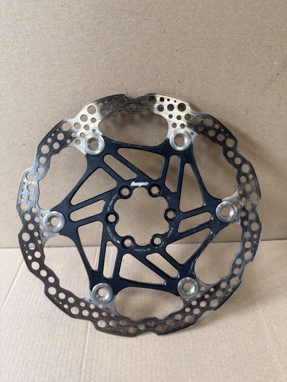 Hope Floating Rotor - 6-Bolt - black диск