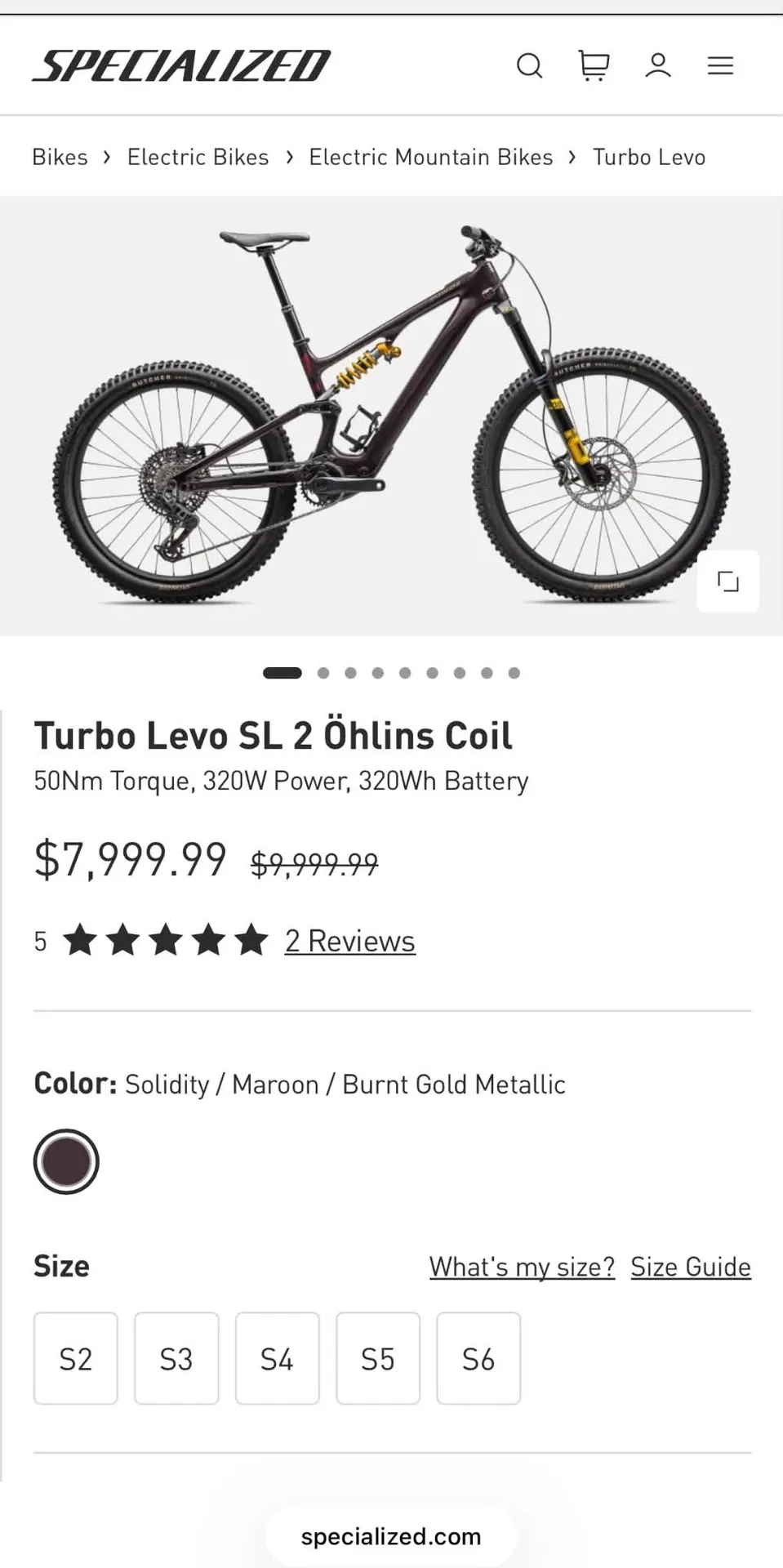 Specialized Turbo Levo SL2 Ohlins Edition view 7