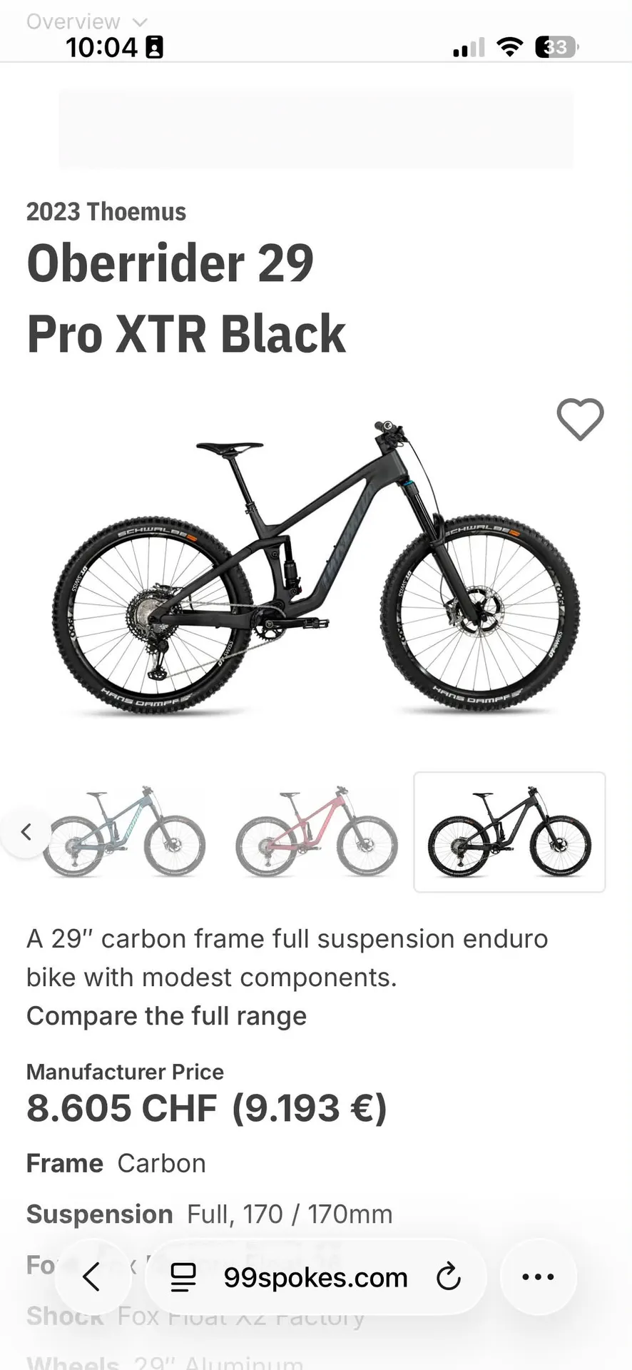 Thömus Oberrider Pro XTR view 2