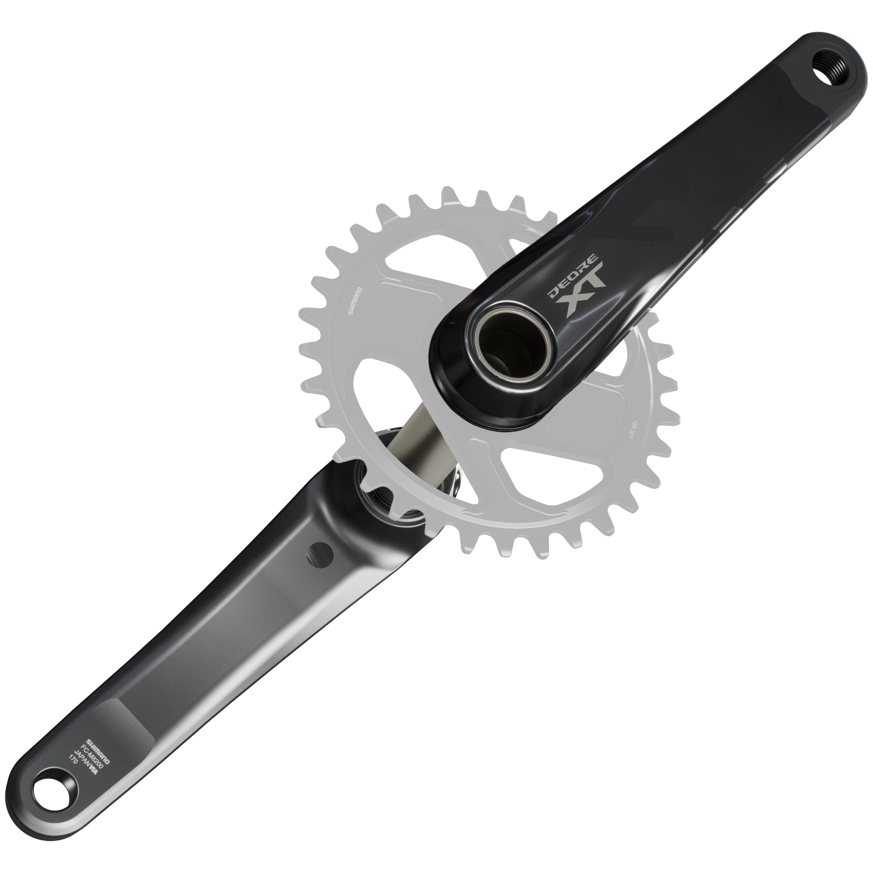 Shimano Deore XT FC-M8200 165mm Hollowtech II + Shimano Deore XT SM-CRM86 DM 30T 12sp view 4