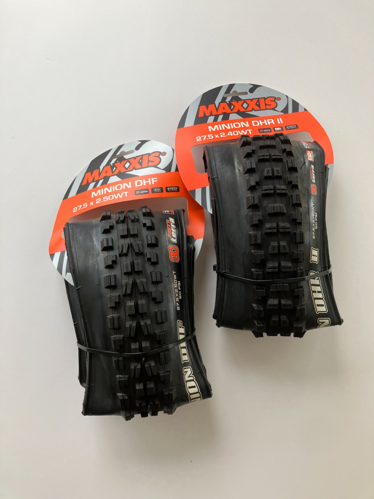 Maxxis DHF WT 27.5x2.50" + DHR II WT 27.5 x 2.40" TR EXO 3C MaxxTerra